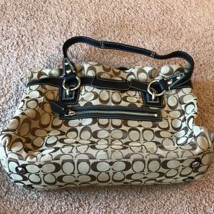 Unique brown coach bag